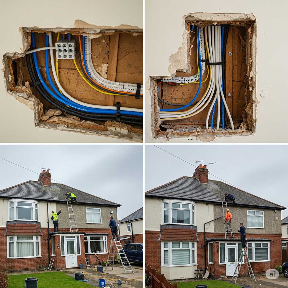 House Full & Partial Rewire House rewire in blackpool
