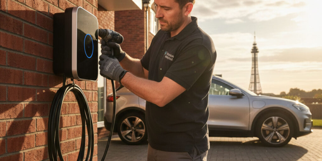 ev charging point installation blackpool