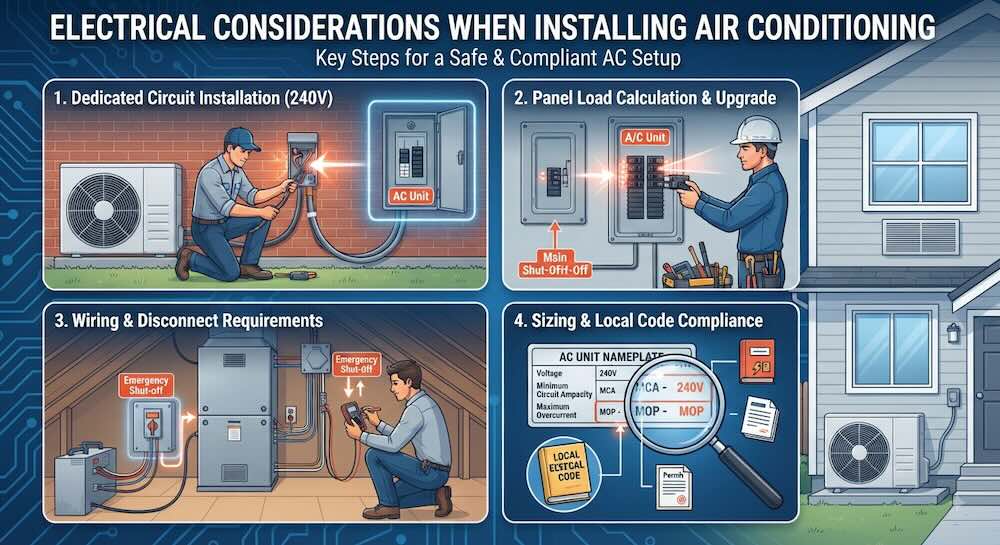 Electrical Considerations When Installing Air Conditioning electrical considerations when installing air conditioning